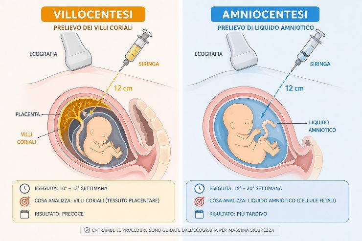 Amniocentesi o villocentesi